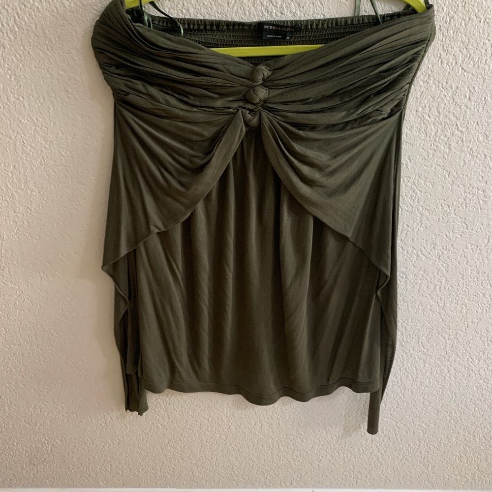 Strapless top from BCBG